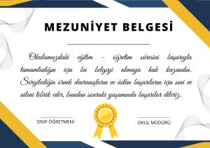 Mezuniyet Sertifikaları ( Diplomaları )