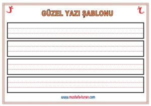 Güzel Yazı Şablonları