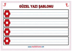 Güzel Yazı Şablonları