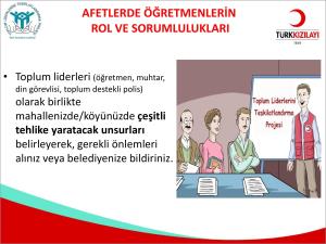 Afetlerde Öğretmenlerin Rol ve Sorumlulukları