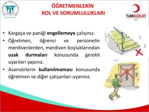 Afetlerde Öğretmenlerin Rol ve Sorumlulukları