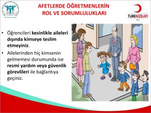 Afetlerde Öğretmenlerin Rol ve Sorumlulukları