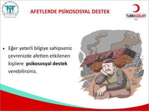 Afetlerde Öğretmenlerin Rol ve Sorumlulukları