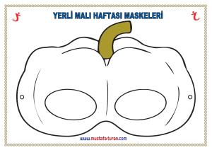 Sebze ve Meyveli Yerli Malı Maskeleri