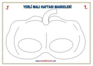 Sebze ve Meyveli Yerli Malı Maskeleri