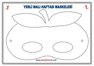 Sebze ve Meyveli Yerli Malı Maskeleri