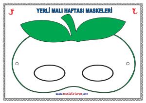 Sebze ve Meyveli Yerli Malı Maskeleri