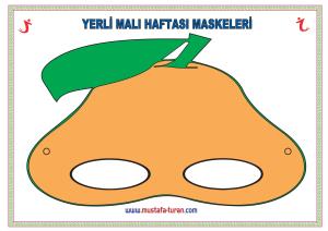 Sebze ve Meyveli Yerli Malı Maskeleri