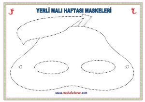 Sebze ve Meyveli Yerli Malı Maskeleri