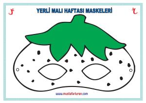 Sebze ve Meyveli Yerli Malı Maskeleri