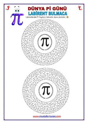 Pİ Günü Labirent Bulmaca Etkinlikleri