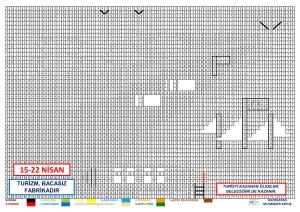 Turizm Haftası Çalışması Kodlama ve Piksel Boyama Etkinliği