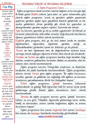 6. Bölüm Program Türleri Ve Program Geliştirme