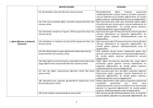 Uzman Öğretmenlik/Başöğretmenlik Takvimi-Yönerge ve Ek Maddeler