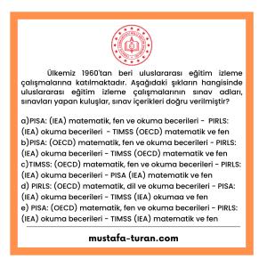 Uzman ve Baş Öğretmenlik Test Soruları 2. Modül 3. Test