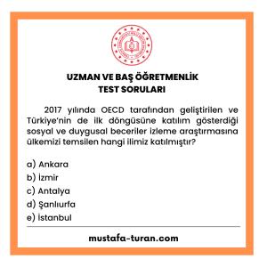 Uzman ve Baş Öğretmenlik Test Soruları 2. Modül 3. Test