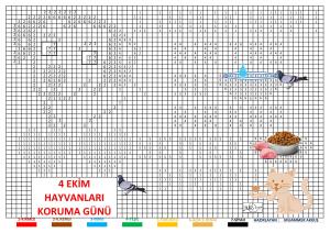 4 Ekim Hayvanları Koruma Günü Piksel Kodlama Etkinliği