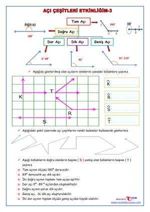 Açı Çeşitleri Etkinliği-3